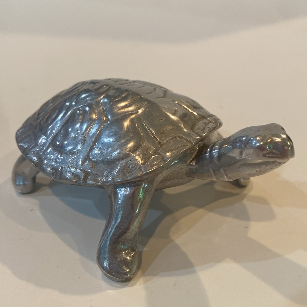 Turtle Lidded Trinket Box by Wilton Columbia PA US Bruce Fox Design RARE VTG